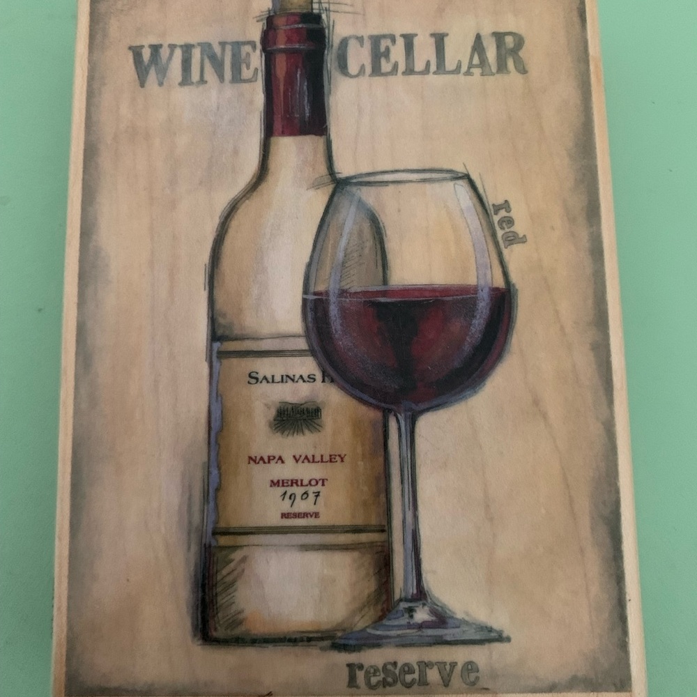 Merlot red Wine stamp